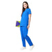 Women Blue 2 way Stretch Water/Liquid Repellent Scrub Suit