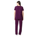 Women Deep Purple 2 way Stretch Water/Liquid Repellent Scrub Suit