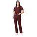 Women Wine 2 way Stretch Water/Liquid Repellent Scrub Suit