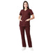 Women Wine 2 way Stretch Water/Liquid Repellent Scrub Suit