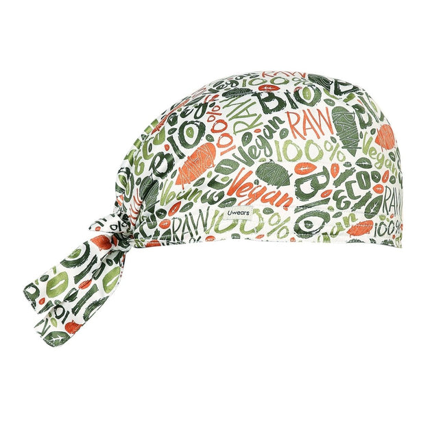 Vegan Chef Cap Cotton (Free Embroidery) - Uwears®