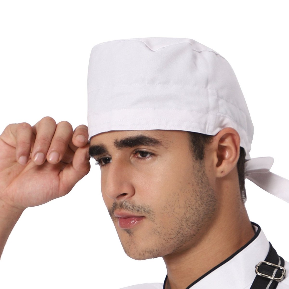 White Scrub Cap Cotton (Free Embroidery) - Uwears®