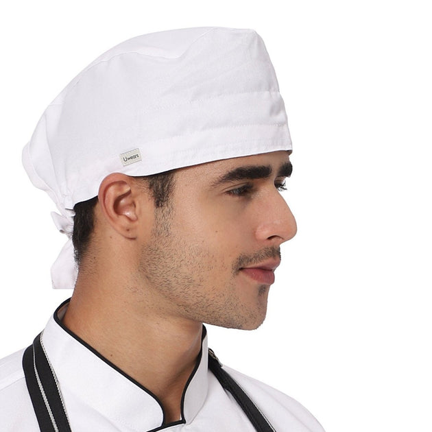 White Scrub Cap Cotton (Free Embroidery) - Uwears®