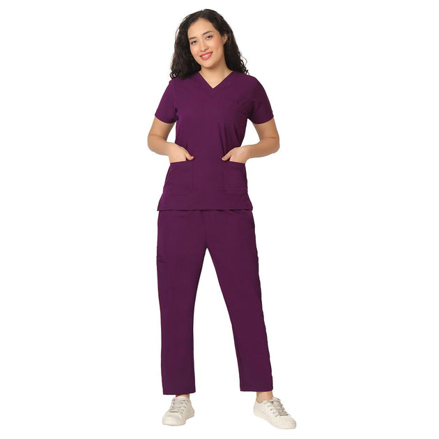 Women's 4-Way Noir 2.0 Scrub Suit No Wrinkle (SMART FIT) - Uwears®