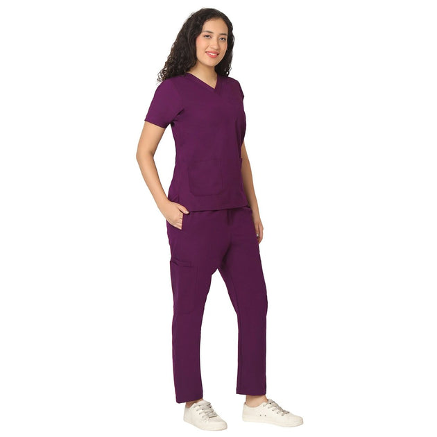Women's 4-Way Noir 2.0 Scrub Suit No Wrinkle (SMART FIT) - Uwears®