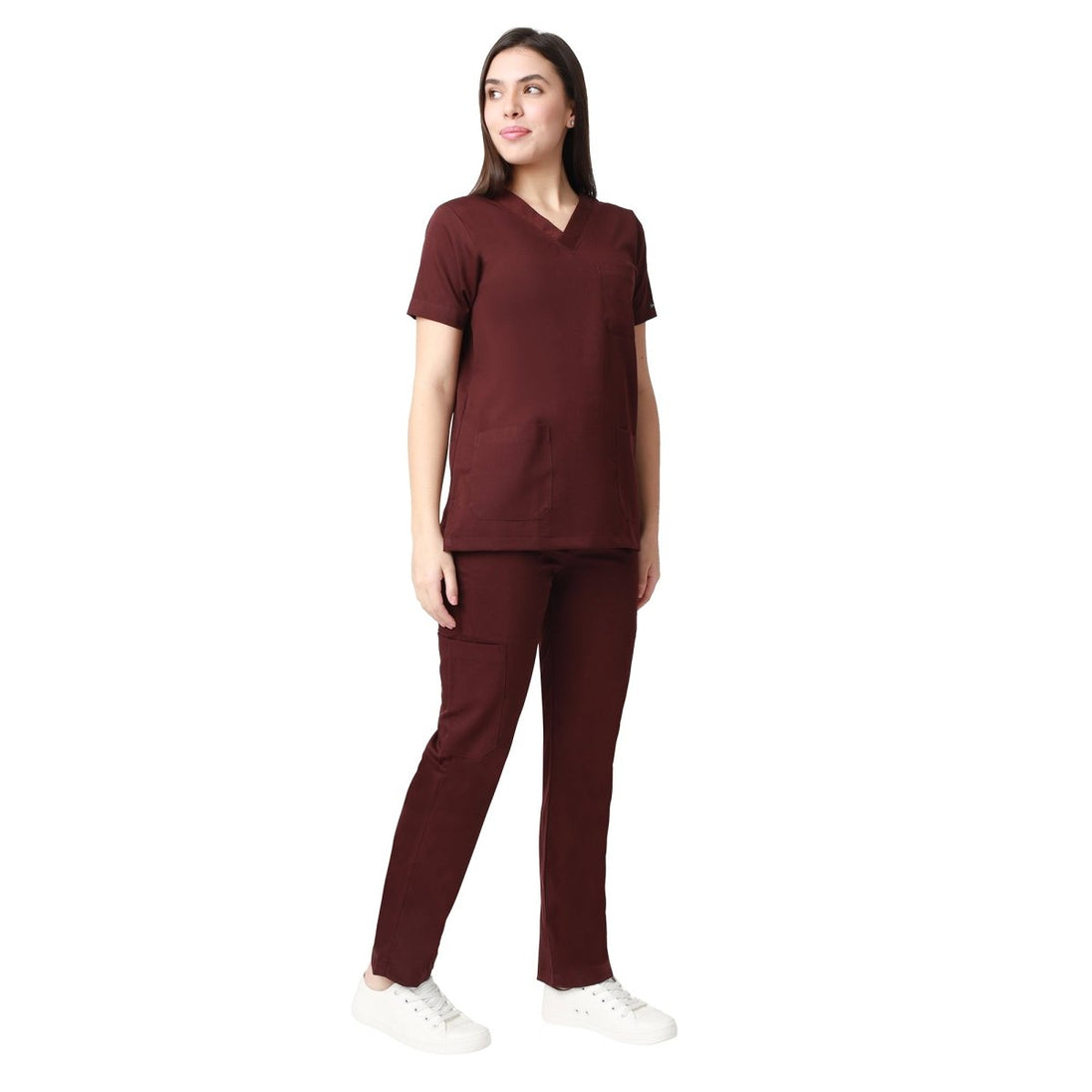 Women's Aqua Scrub Suit 2 - Way Stretch / Liquid Repellant Free Embroidery (SMART FIT) - Uwears®