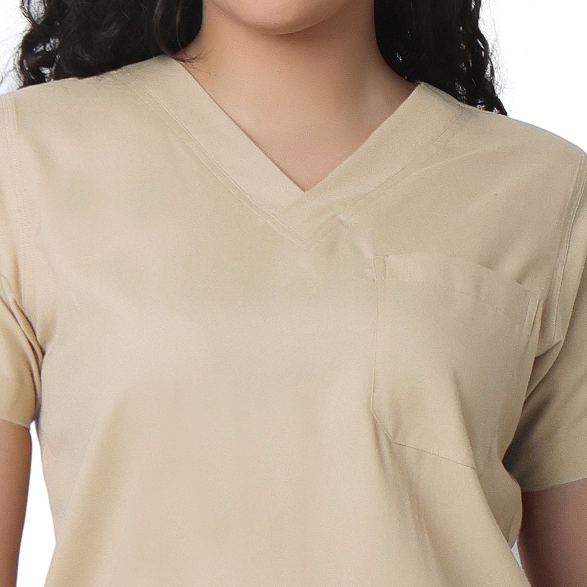 Women's Beige Classic Scrub Suit - Uwears®