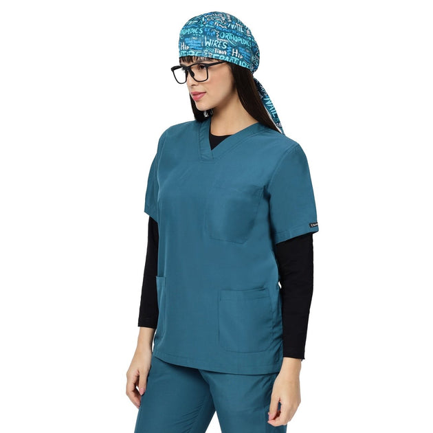 Women's Premium Black Under Scrub Top - Uwears®