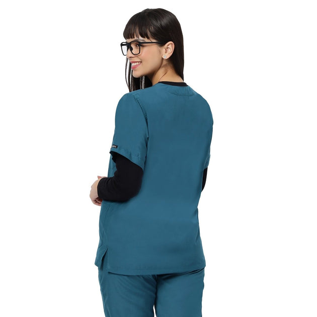 Women's Premium Black Under Scrub Top - Uwears®