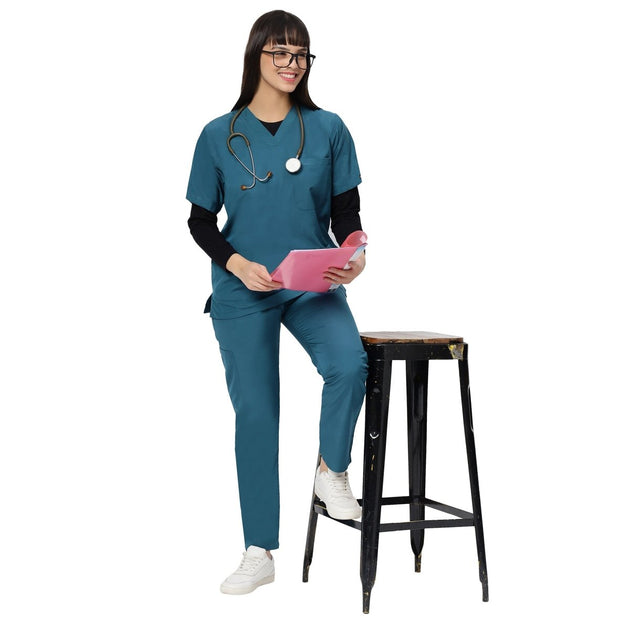 Women's Premium Black Under Scrub Top - Uwears®