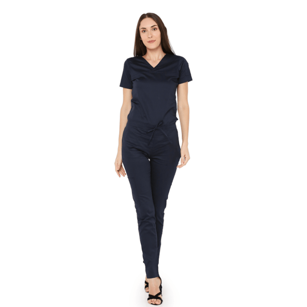 Women's Stretch Scrub Suit LYCO V - 2 Free Embroidery (SLIM FIT) - Uwears®