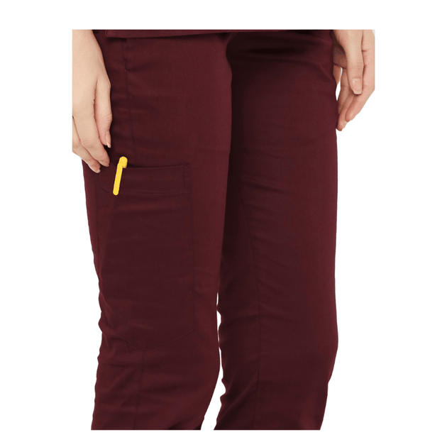 Women's Stretch Scrub Suit LYCO V - 2 Free Embroidery (SLIM FIT) - Uwears®