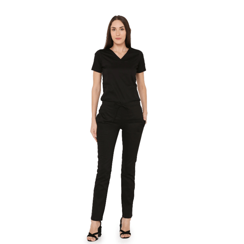 Women's Stretch Scrub Suit LYCO V - 2 Free Embroidery (SLIM FIT) - Uwears®