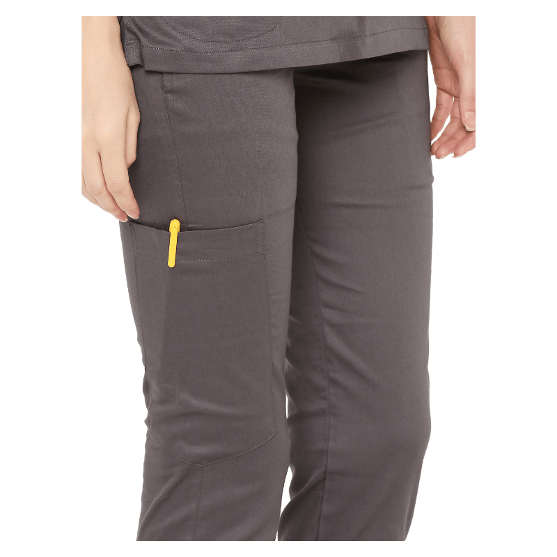 Women's Stretch Scrub Suit LYCO V - 2 Free Embroidery (SLIM FIT) - Uwears®