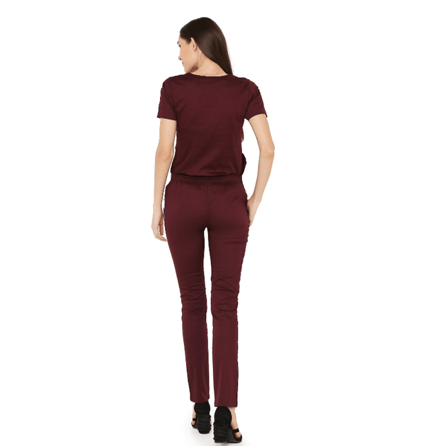 Women's Stretch Scrub Suit LYCO V - 2 Free Embroidery (SLIM FIT) - Uwears®