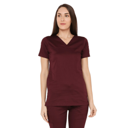 Women's Stretch Scrub Suit LYCO V - 2 Free Embroidery (SLIM FIT) - Uwears®