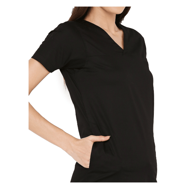 Women's Stretch Scrub Suit LYCO V - 2 Free Embroidery (SLIM FIT) - Uwears®