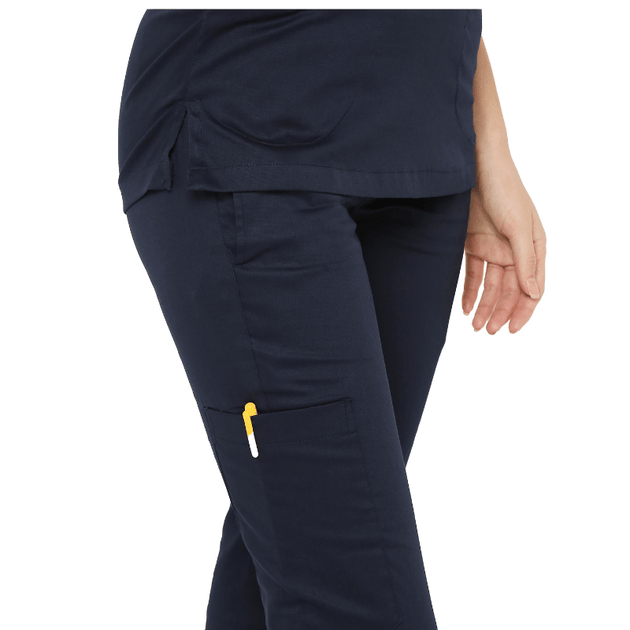 Women's Stretch Scrub Suit LYCO V - 2 Free Embroidery (SLIM FIT) - Uwears®