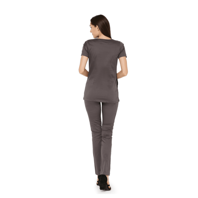 Women's Stretch Scrub Suit LYCO V - 2 Free Embroidery (SLIM FIT) - Uwears®