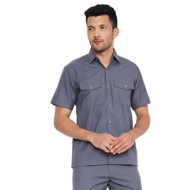 Workwear Shirt Half Sleeve High Quality - FREE Name Embroidery - Uwears®